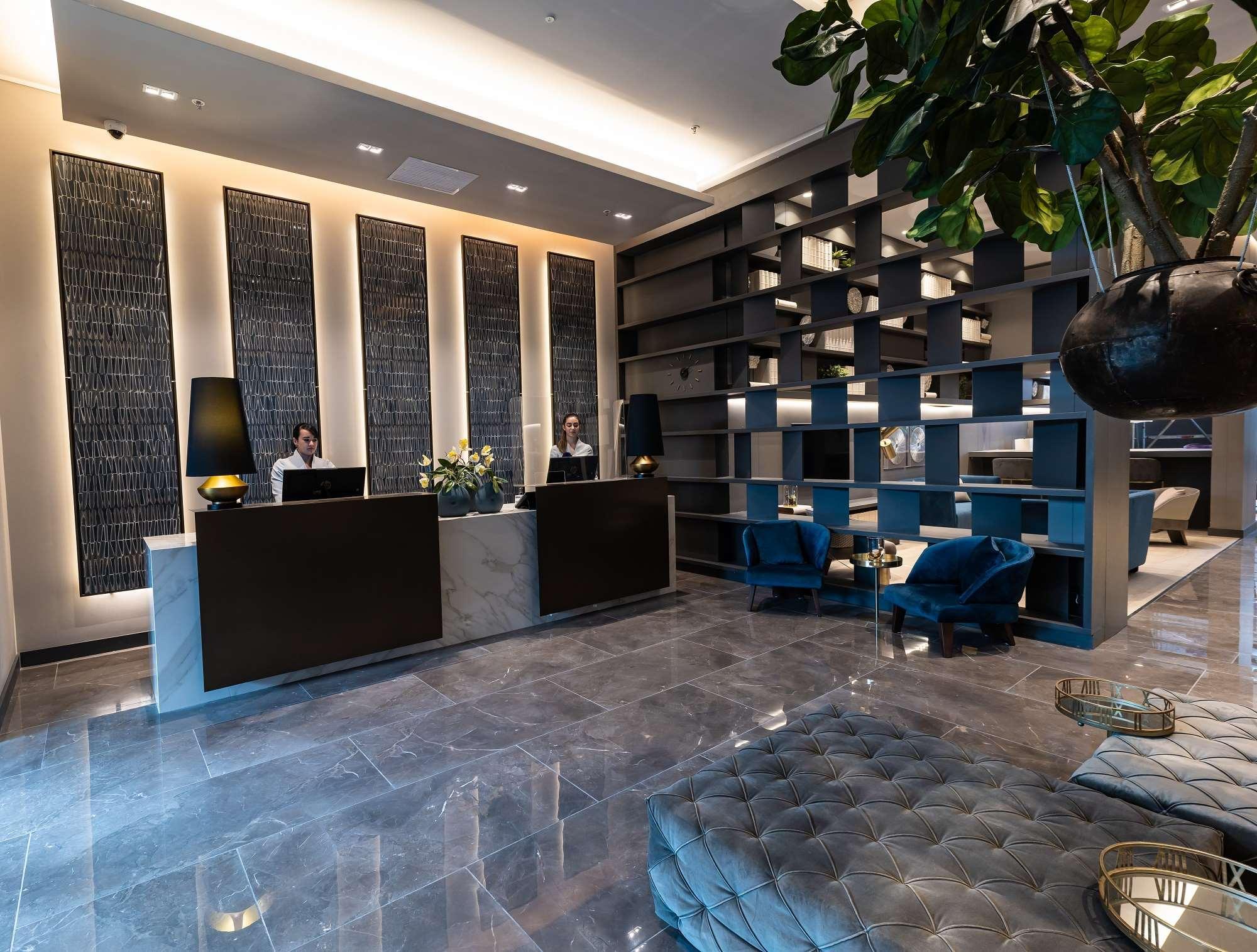 Hotel York Luxury Suites Medellin By Preferred Medellín Exterior foto The lobby of the hotel