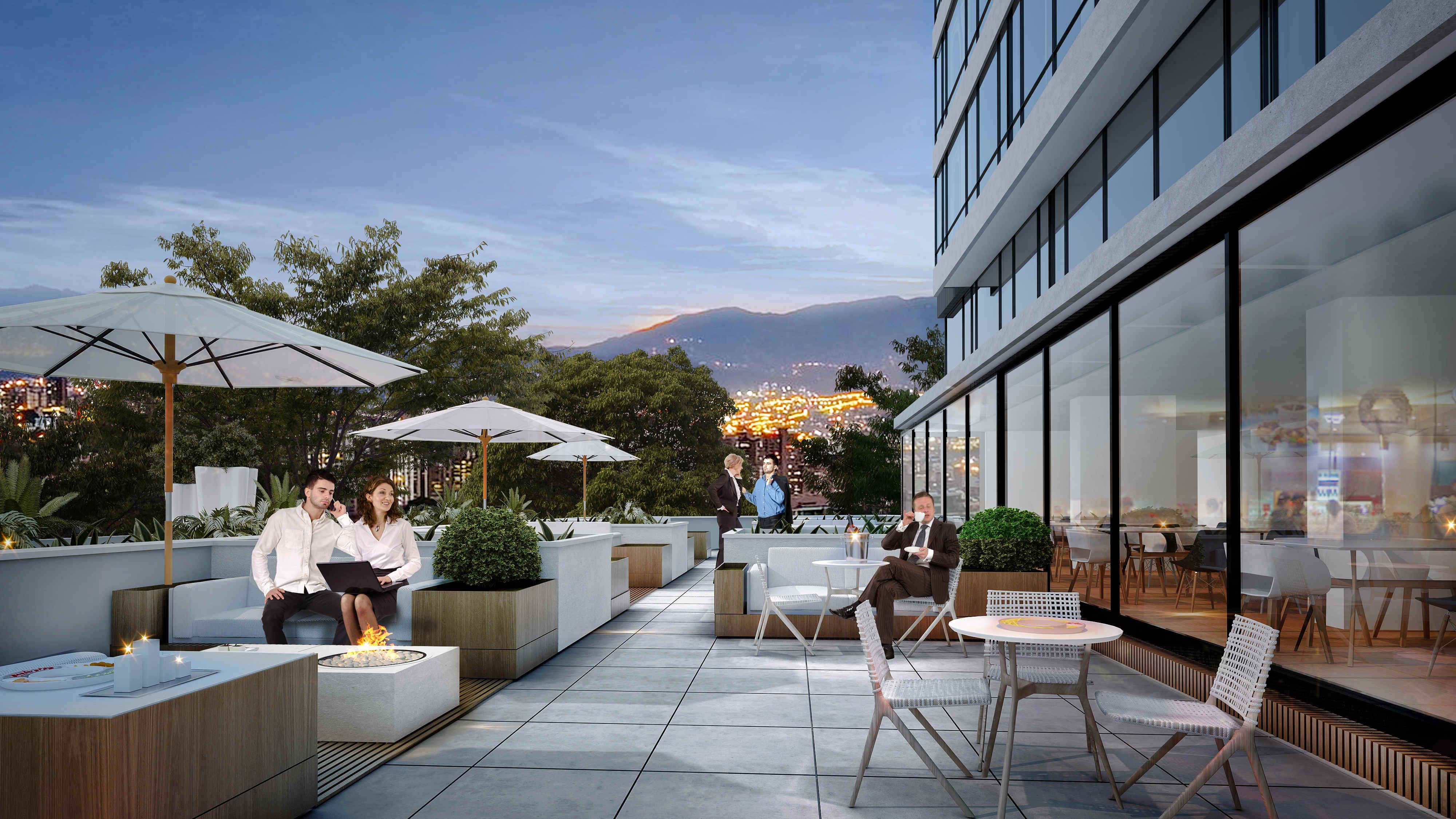 Hotel York Luxury Suites Medellin By Preferred Medellín Exterior foto The rooftop terrace
